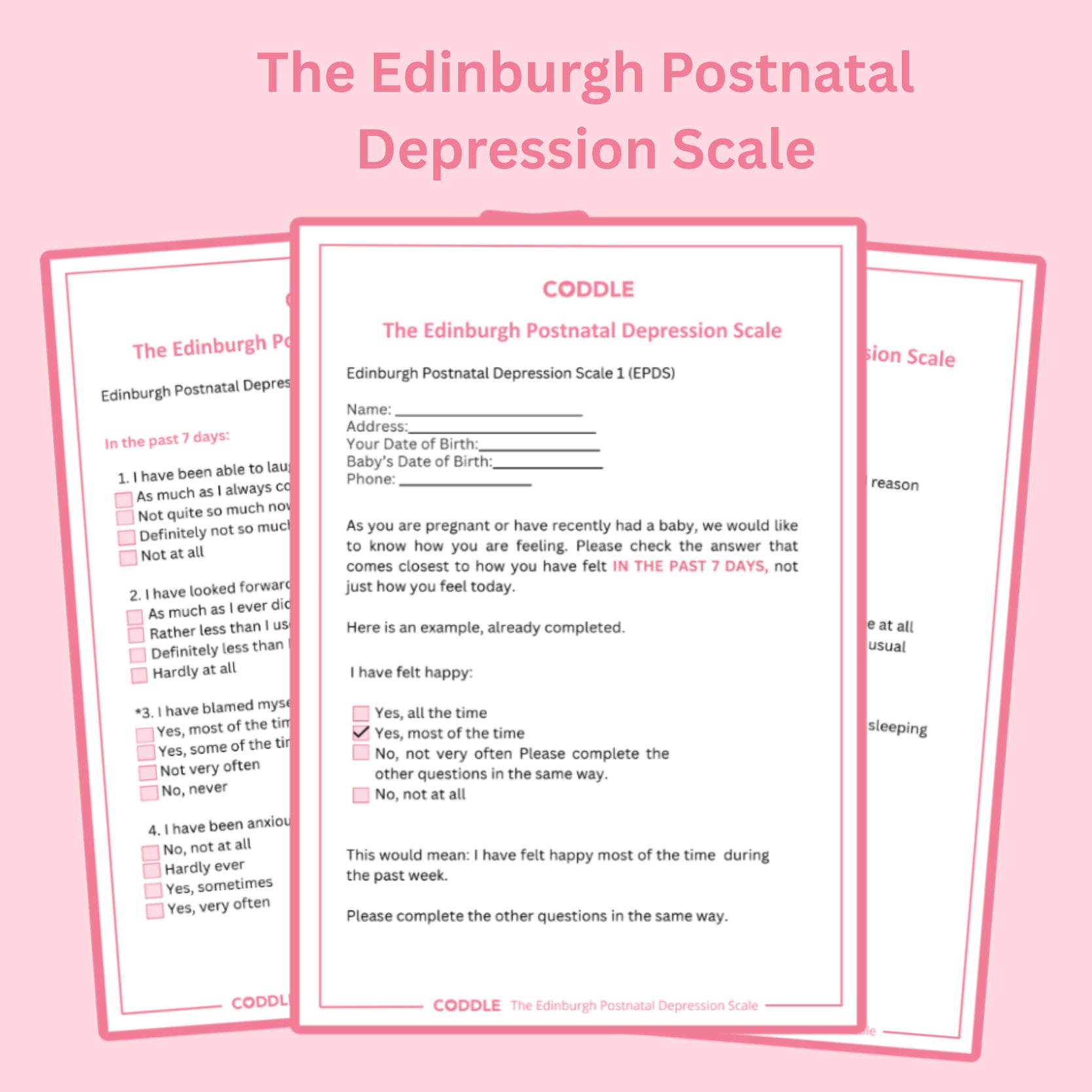 The Edinburgh Postnatal Depression Scale (EPDS)